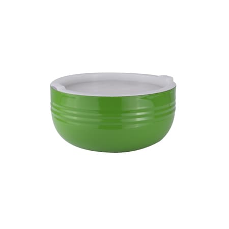 Bon Chef Cold Wave Bowl & Stacking Cover  9 7/8" Dia X 4 3/4" H  3 1/2 Qt 9319LIME
